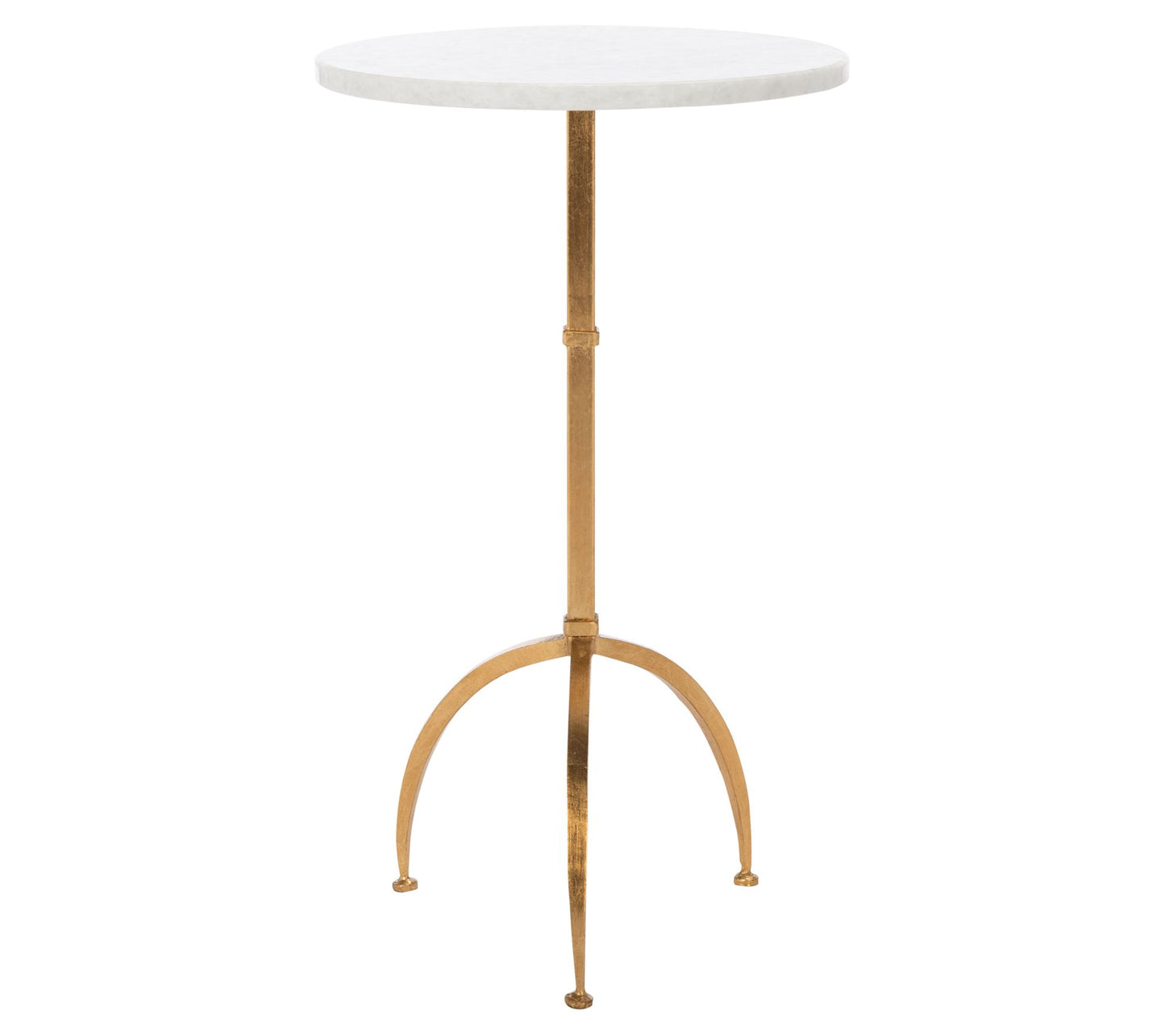 Safavieh Myrna Round Top Gold Leaf Accent Table