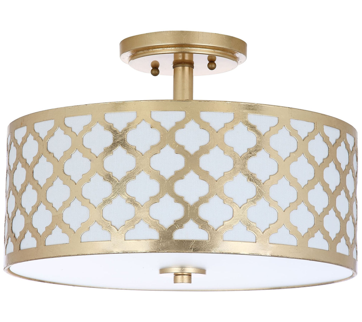 Safavieh Kora Quatrefoil 15" Flush-Mount Ceiling Lamp