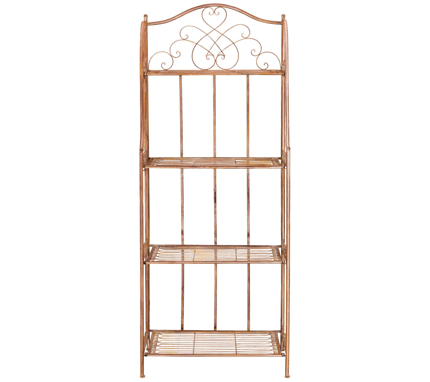 Amaris Wrought Iron 4-Tier Outdoor Baker's Rackby Safavieh