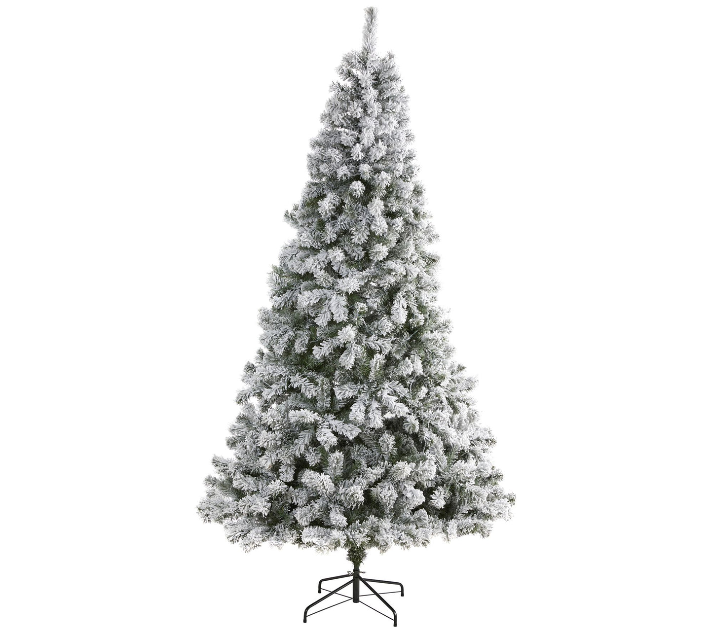 8' Flocked West Virginia Fir Christmas Tree byearly Natural