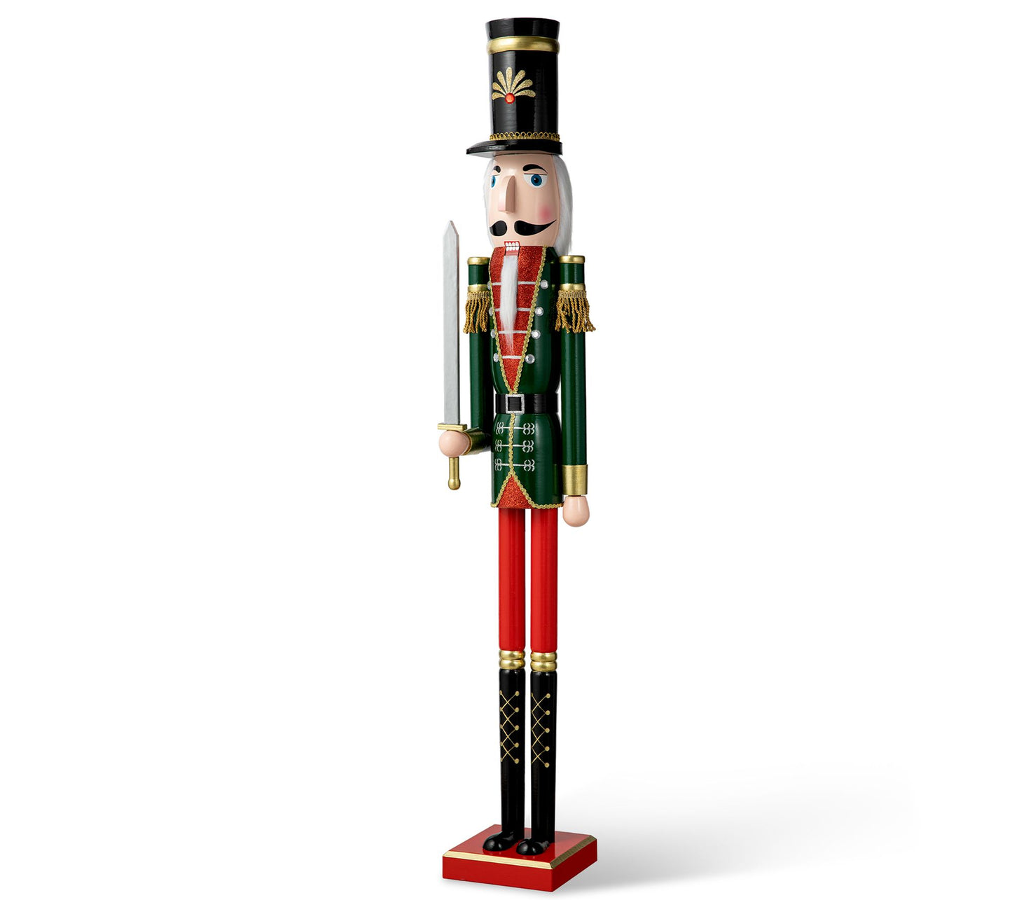 Glitzhome 42" Indoor Outdoor Christmas Soldier Nutcracker
