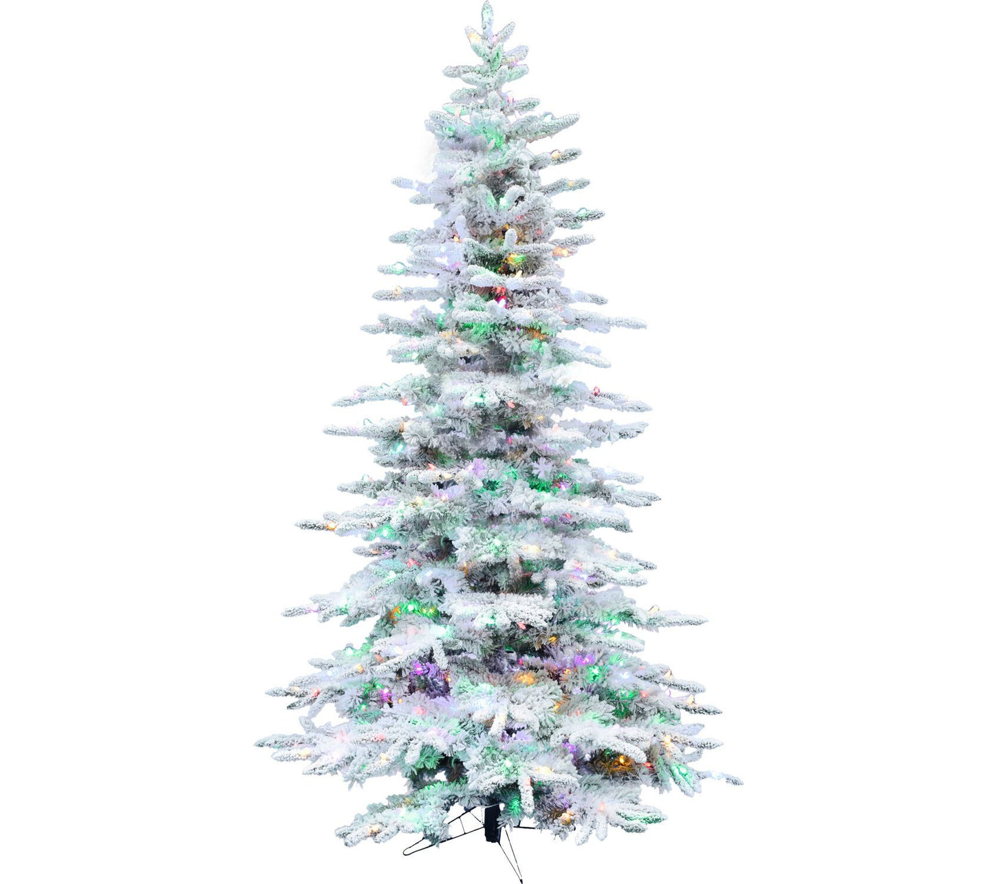 Fraser Hill Farm 6.5' Flocked Mountain Pine Christmas Tree