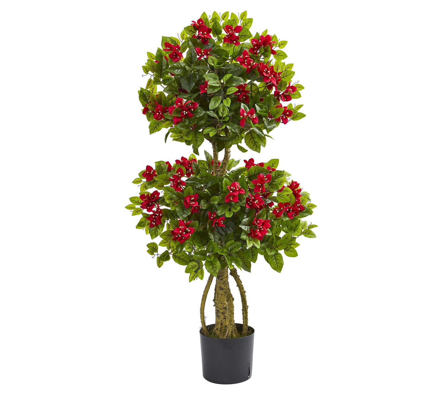 4' Double Bougainvillea Topiary Tree by Nearly Natural