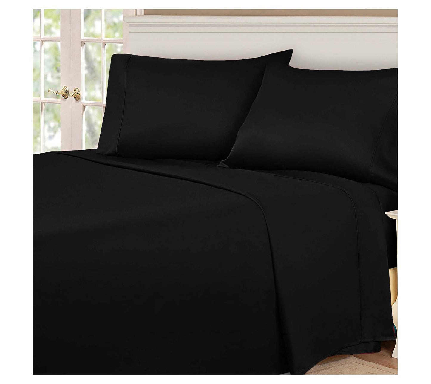 Superior 530-Thread Count Solid Egyptian CottonSheets, Queen