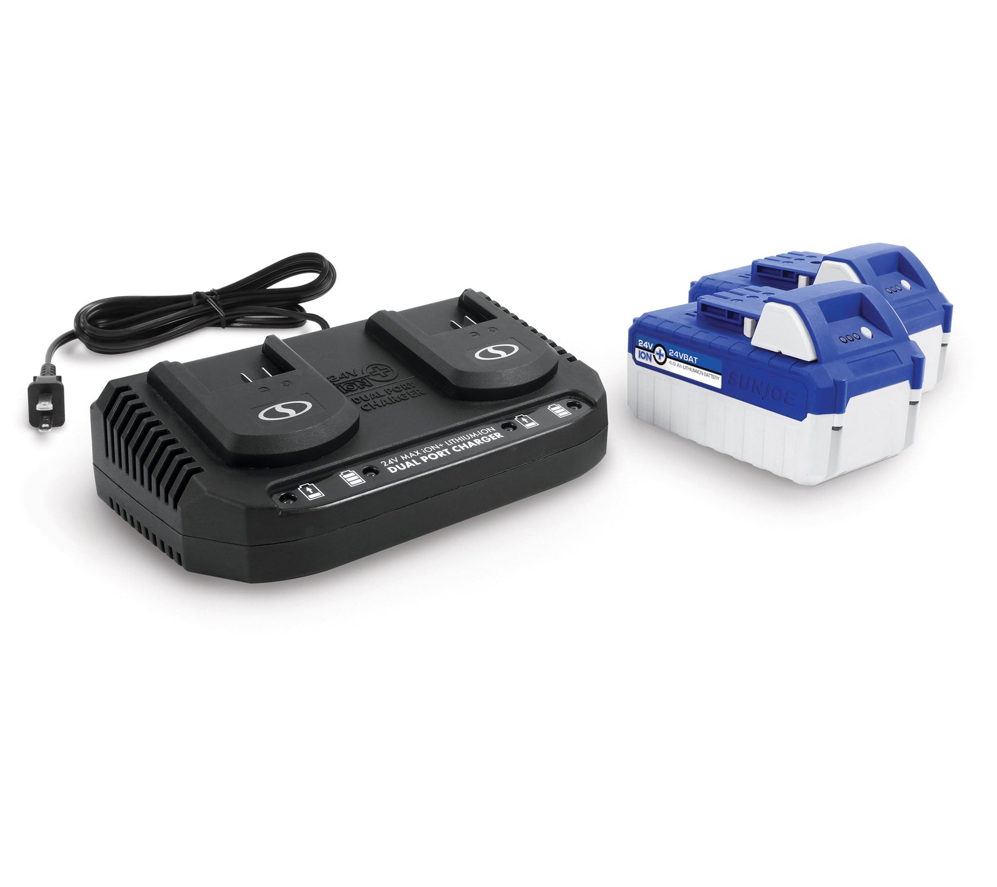 Sun Joe Twin 24v 4ah Battery Pack with Dual Charger