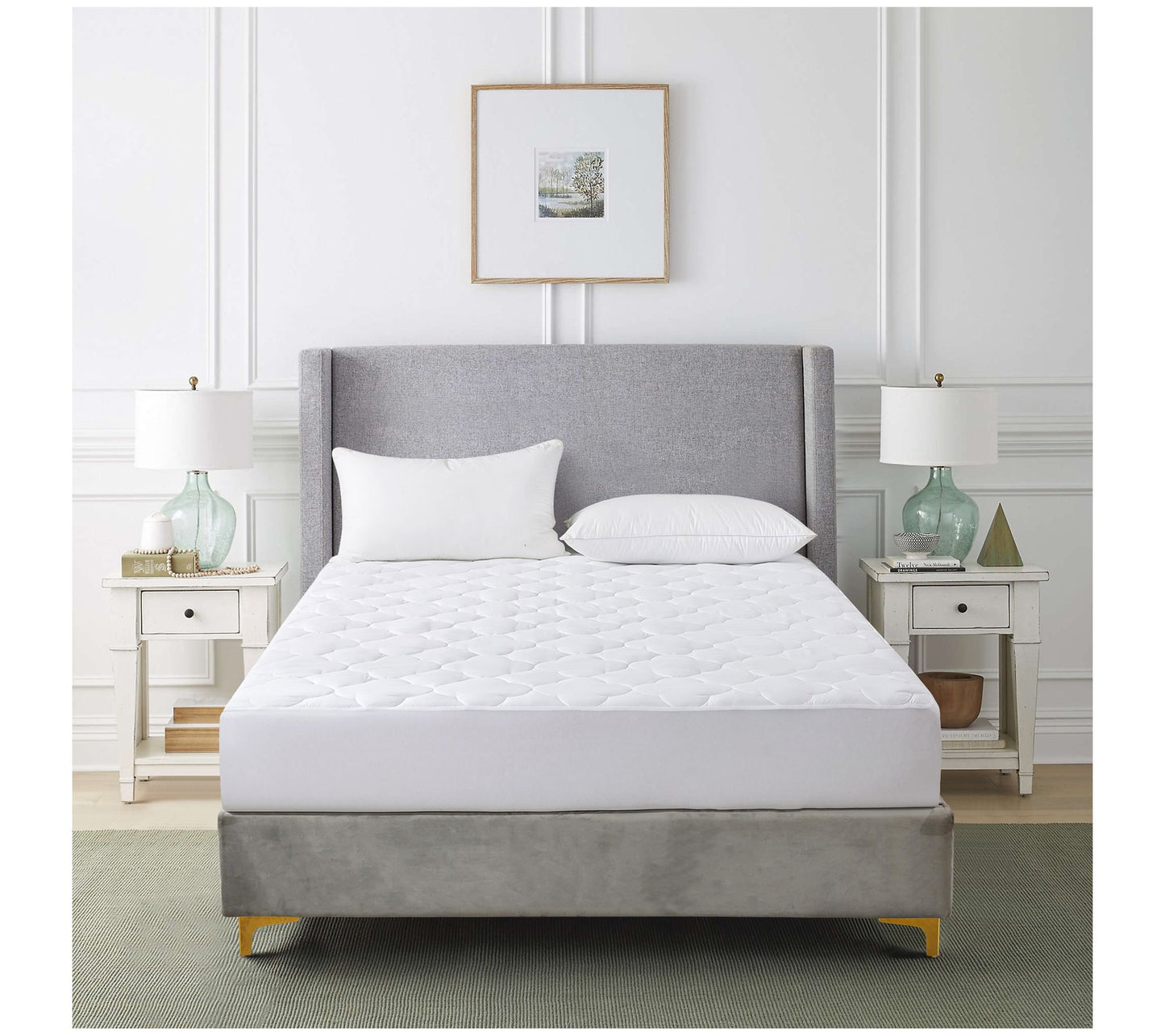 Royal Velvet European White Down Mattress Pad -King