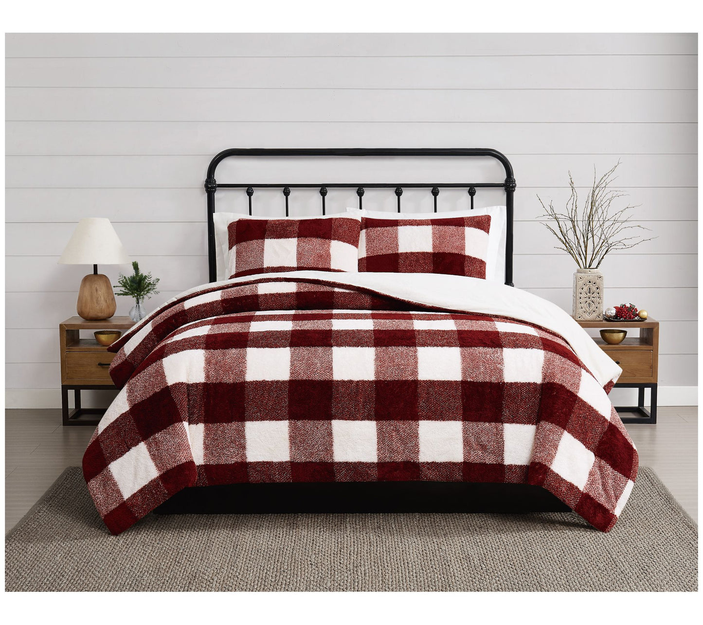 Cannon Cozy Buffalo Check Full/Queen 3 Piece Coforter Set