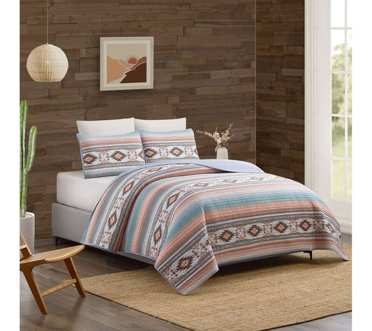 Sunset Canyon 3-Piece King Quilt Set