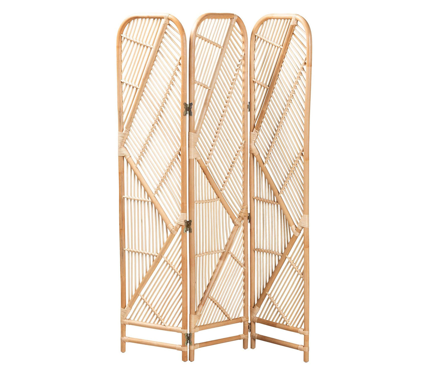bali & pari Firenze Natural Brown Rattan Room Divider