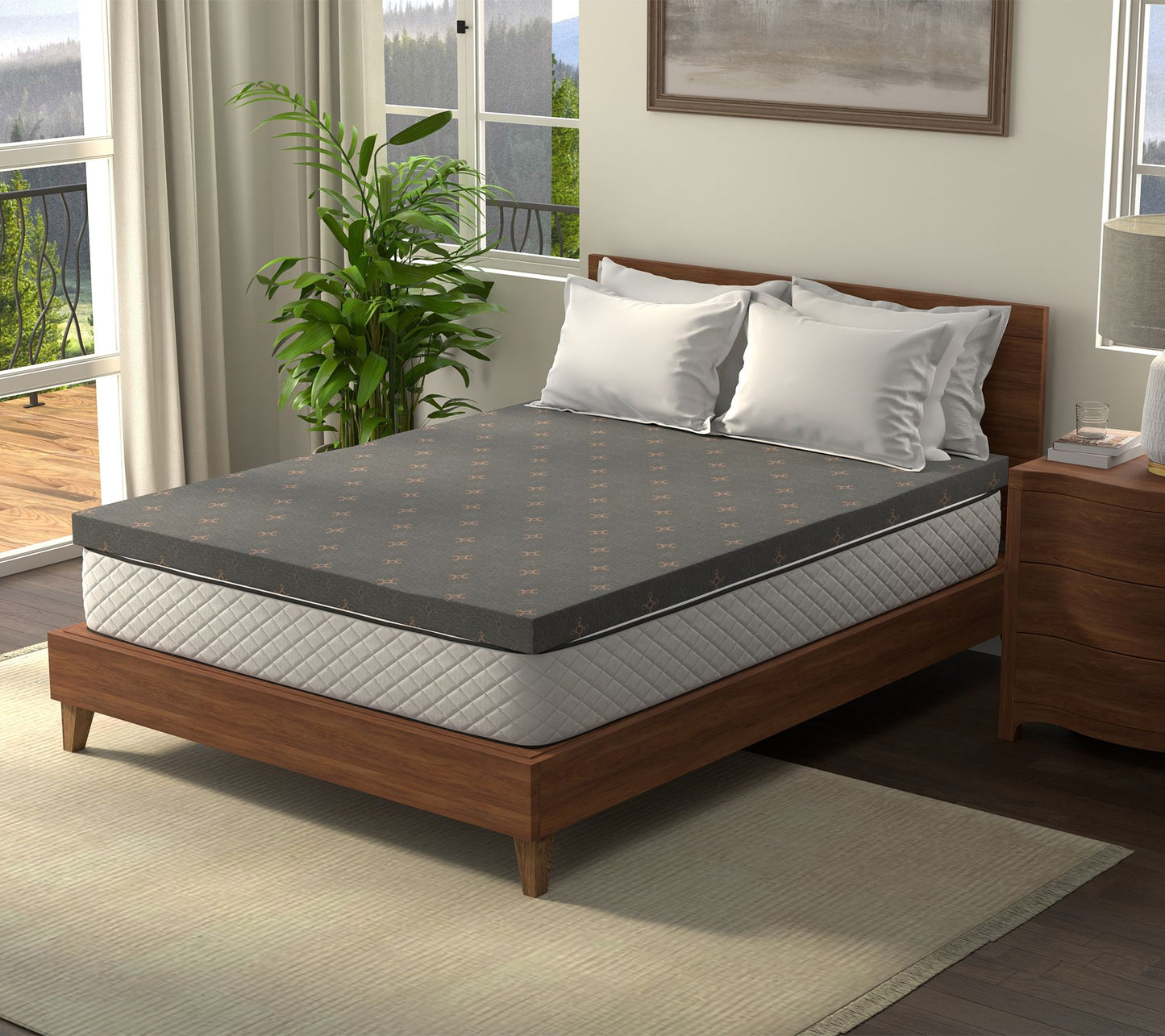 Tommie Copper Rest Relief 3" Reversible Mattress Topper - Twin