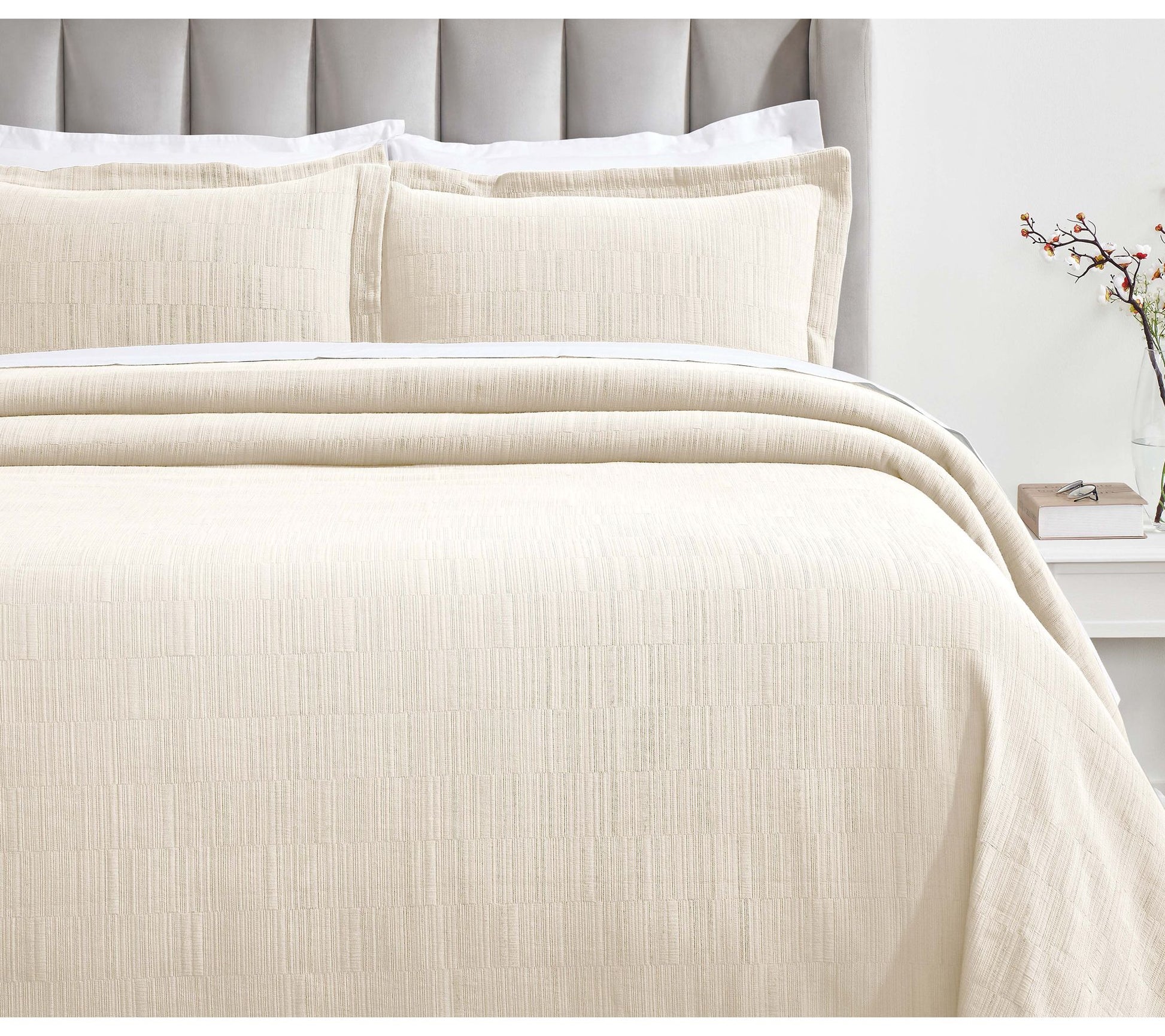 Superior Zenith Cotton Bedspread and Sham Set,Full