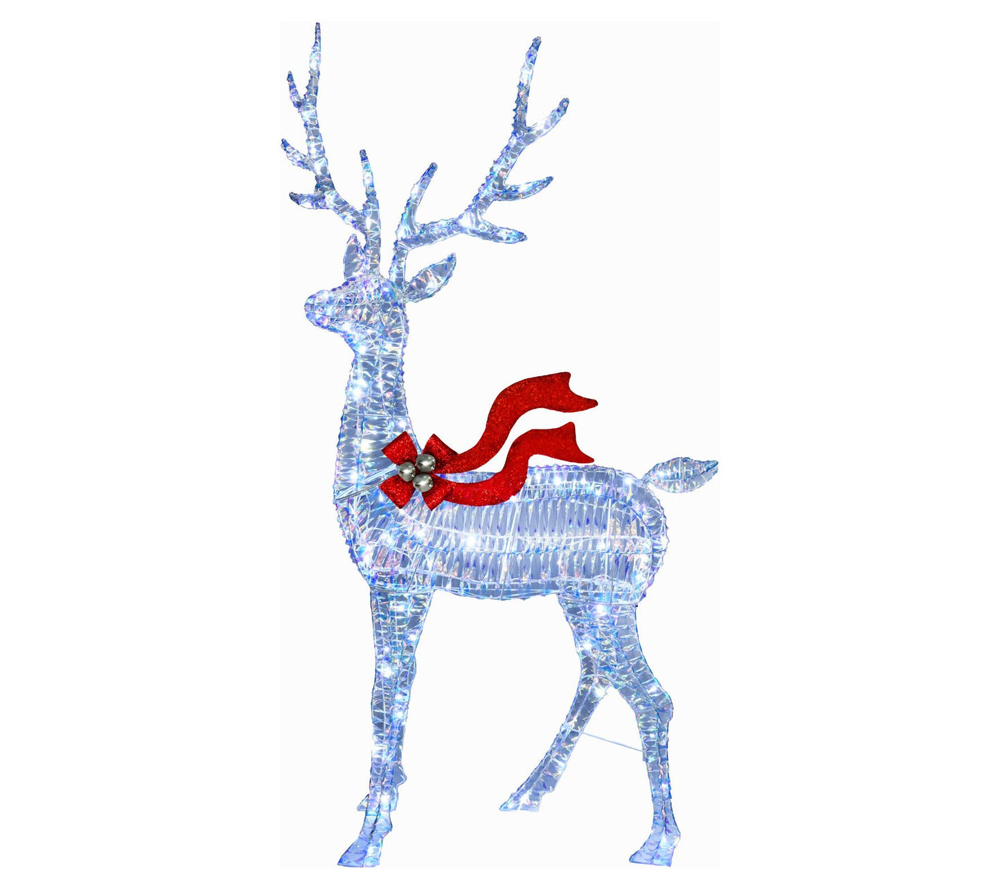 Fraser Hill Farm 6-Ft. Pre-Lit Iridescent Reindeer Decoration