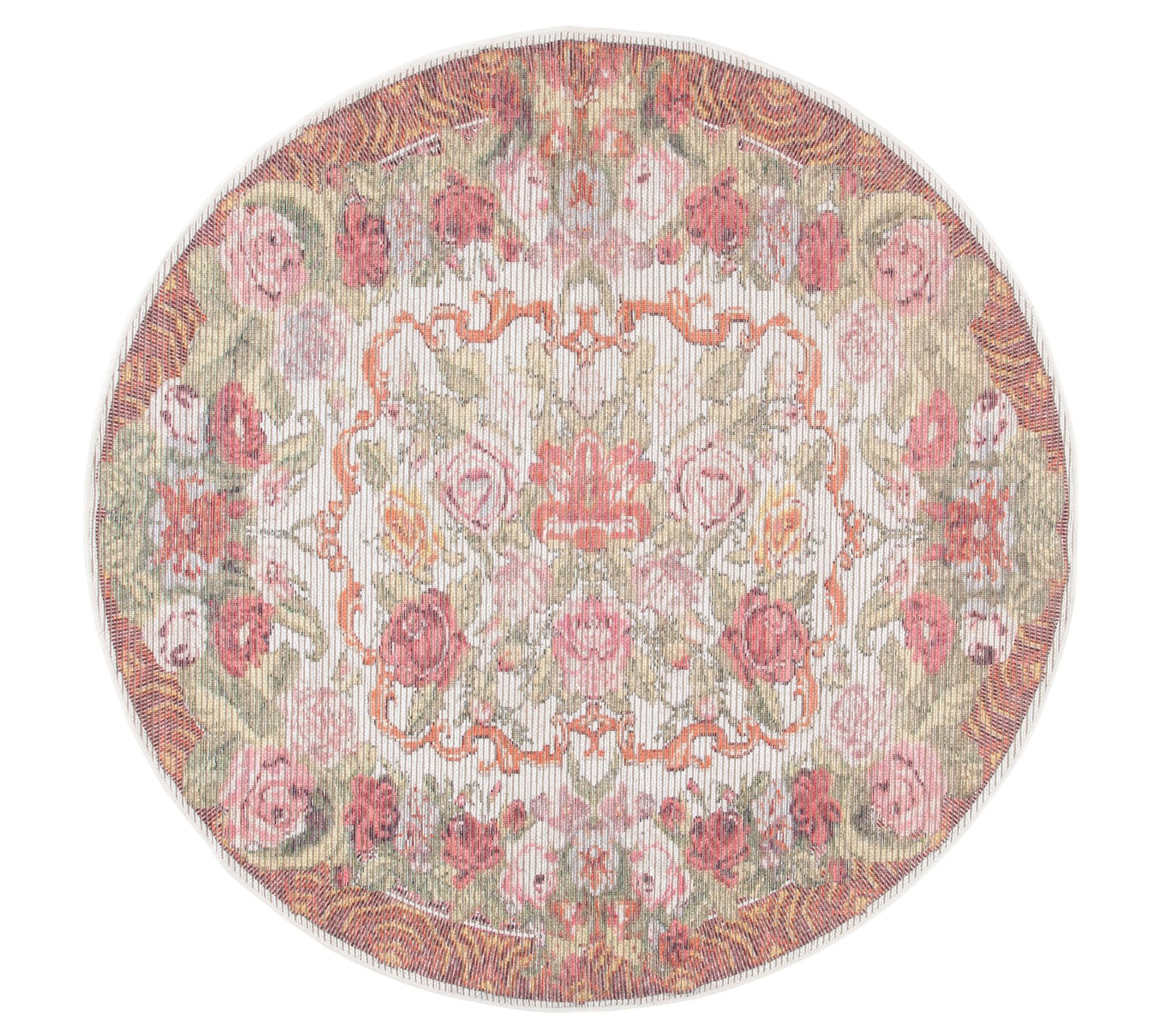Safavieh Rosevine Washable 6'-7" x 6'-7" RoundRug
