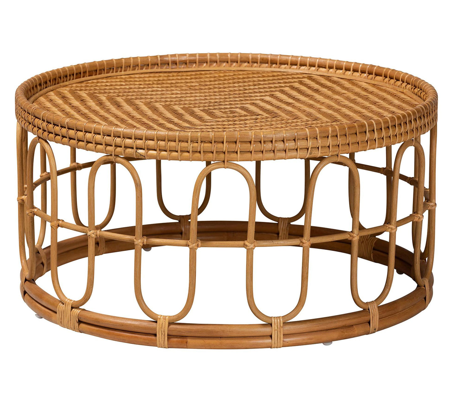 bali & pari Phoenix Honey Rattan Coffee Table