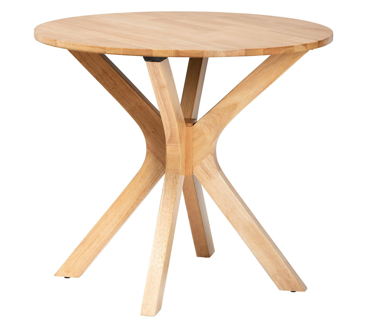 Baxton Studio Kenji Brown Wood 34" Round DiningTable