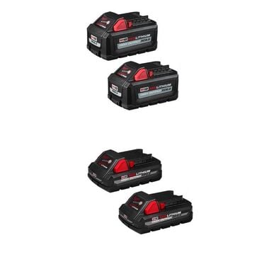 Milwaukee M18 REDLITHIUM CP3.0 Battery & XC6.0 Battery Pack Bundle