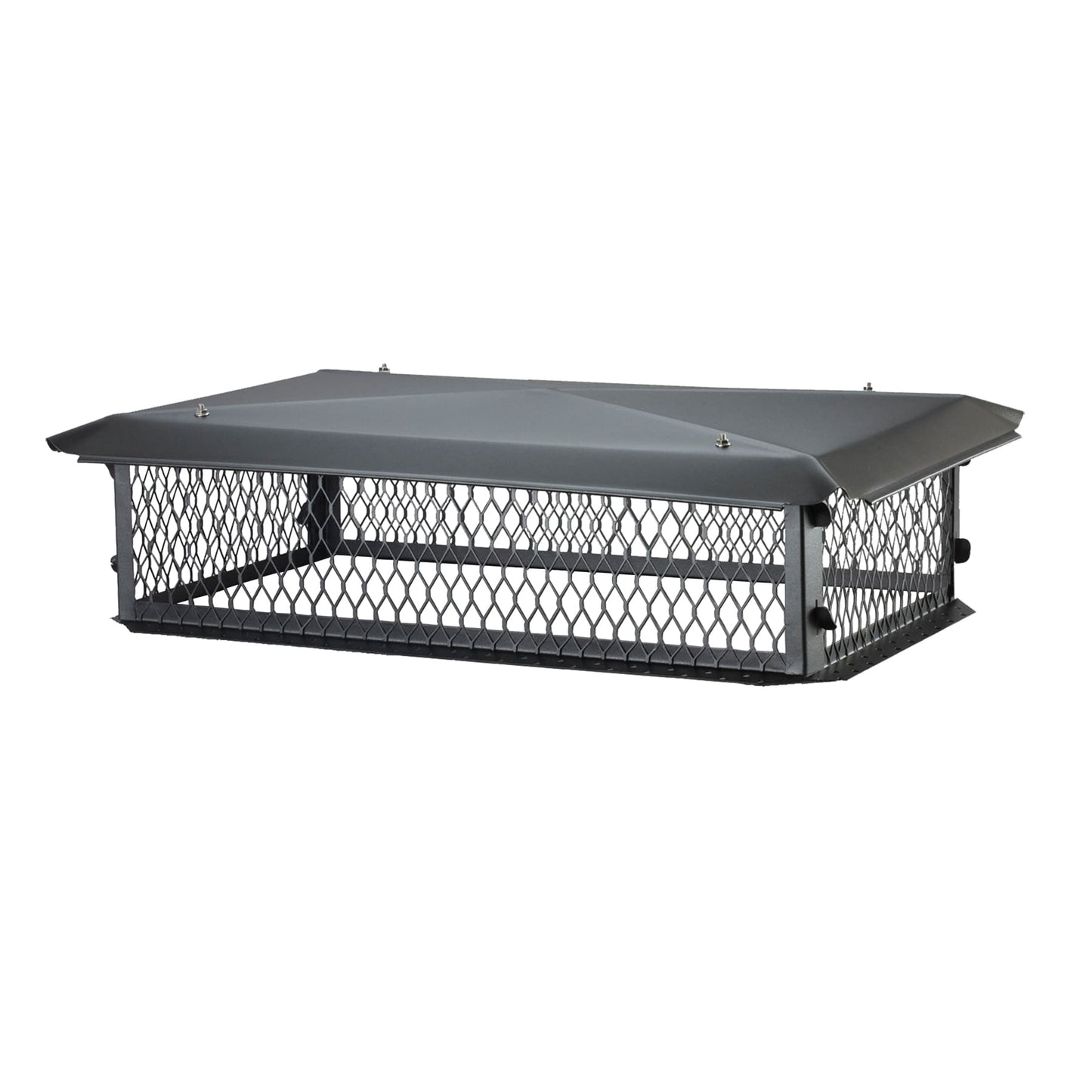 HY-C 15-in W x 37-in L Black Galvanized Steel Rectangular Chimney Cap BBT1537K-10W