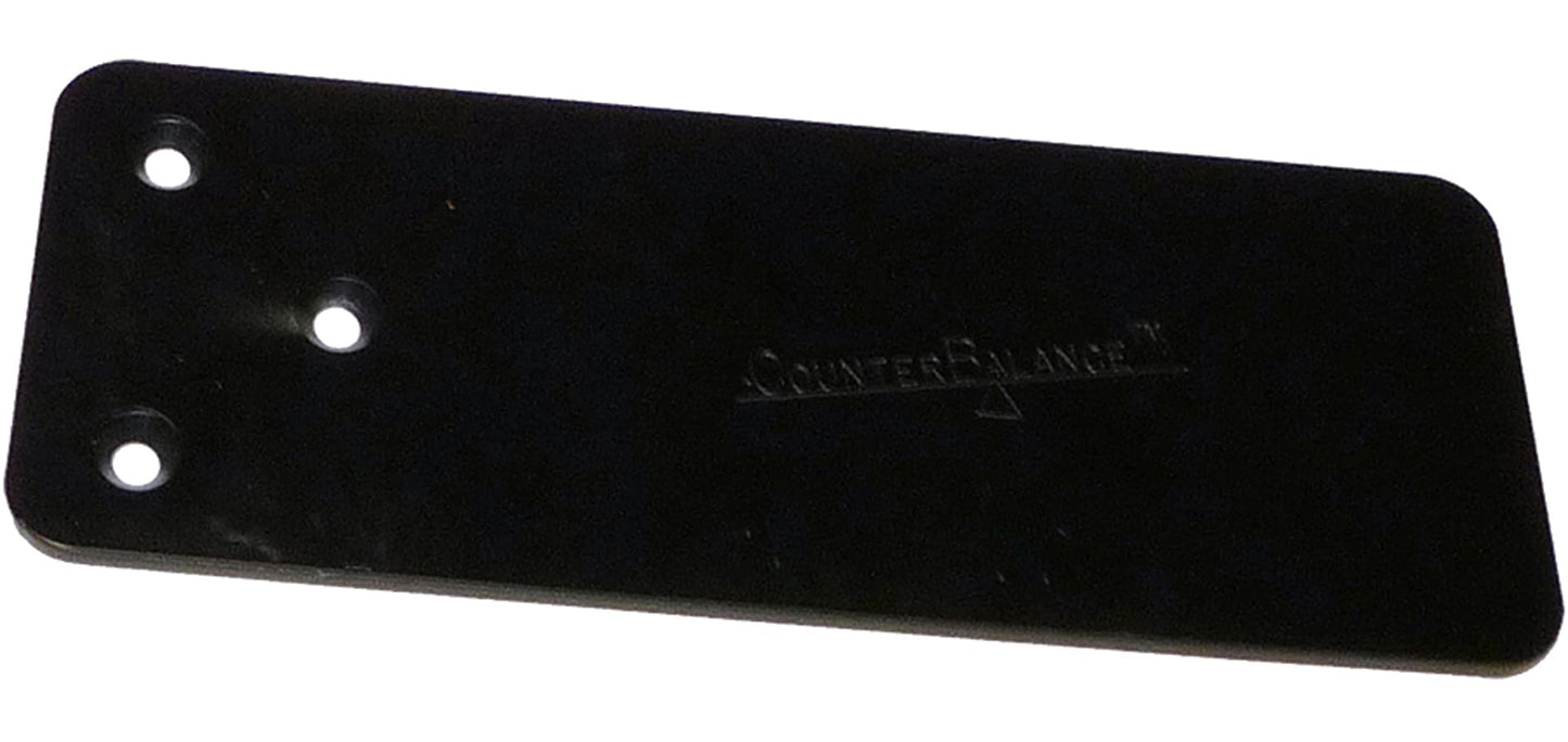 CounterBalance Counter plate 9.75-in x 3.75-in x 0.1875-in-Gauge Black Steel Countertop Support Bracket (6-Pack) CCH-CBP-KIT