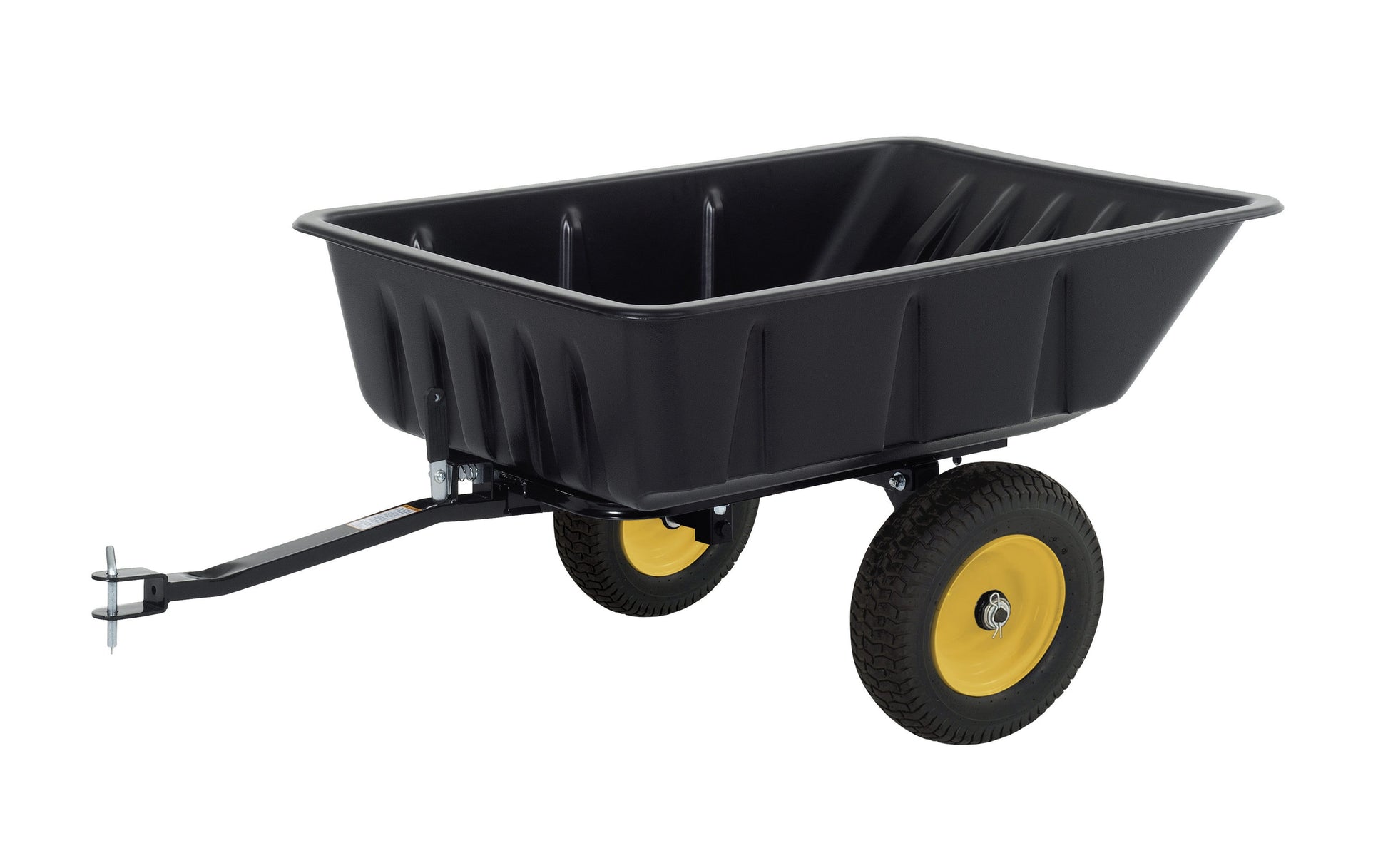 Polar 10-cu ft Poly Dump Cart with 800 lb Weight Capacity, Metal Wheels, and 5-Year Warranty 109893