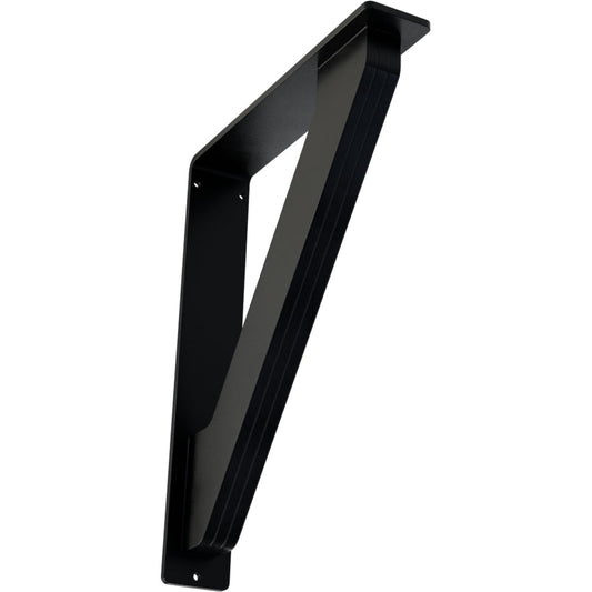 Ekena Millwork Traditional 10-in x 2-in x 12-in Black Wrought Iron Countertop Support Bracket BKTM02X10X12TTR