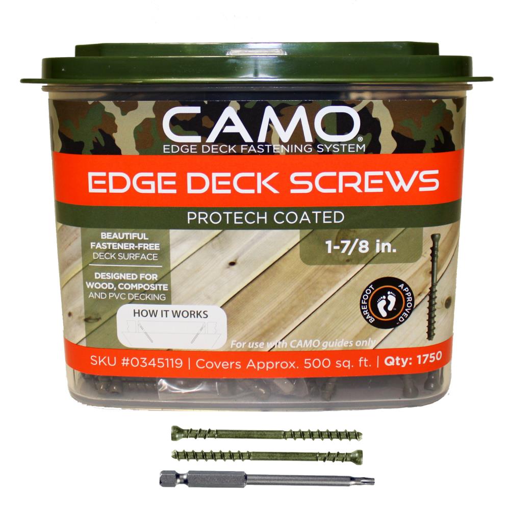 CAMO #7 x 1-7/8-in Wood To Wood Deck Screws (1750-Per Box) 345119