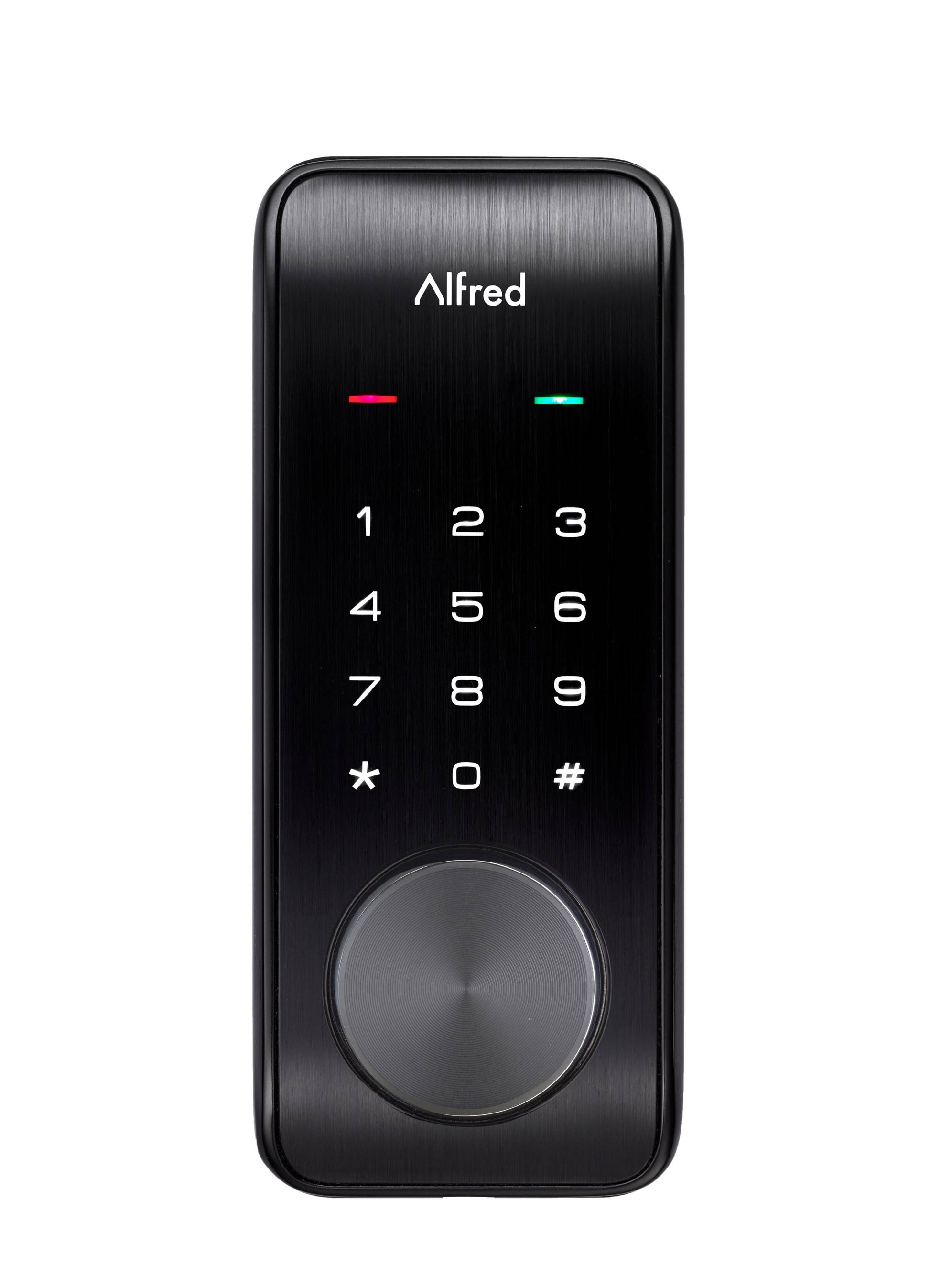 Alfred DB2 Black Smart Lock Electronic Deadbolt Bluetooth Touchscreen Keypad DB2-B-BL