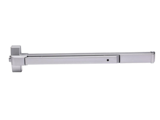 Global Door Controls EDTBAR Series 48-in Aluminum Universal Reversible Rim Exit Device TH1100EDTBARAL