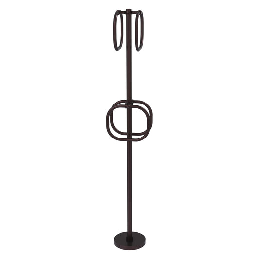 Allied Brass Antique Bronze Freestanding floor Single Towel Ring