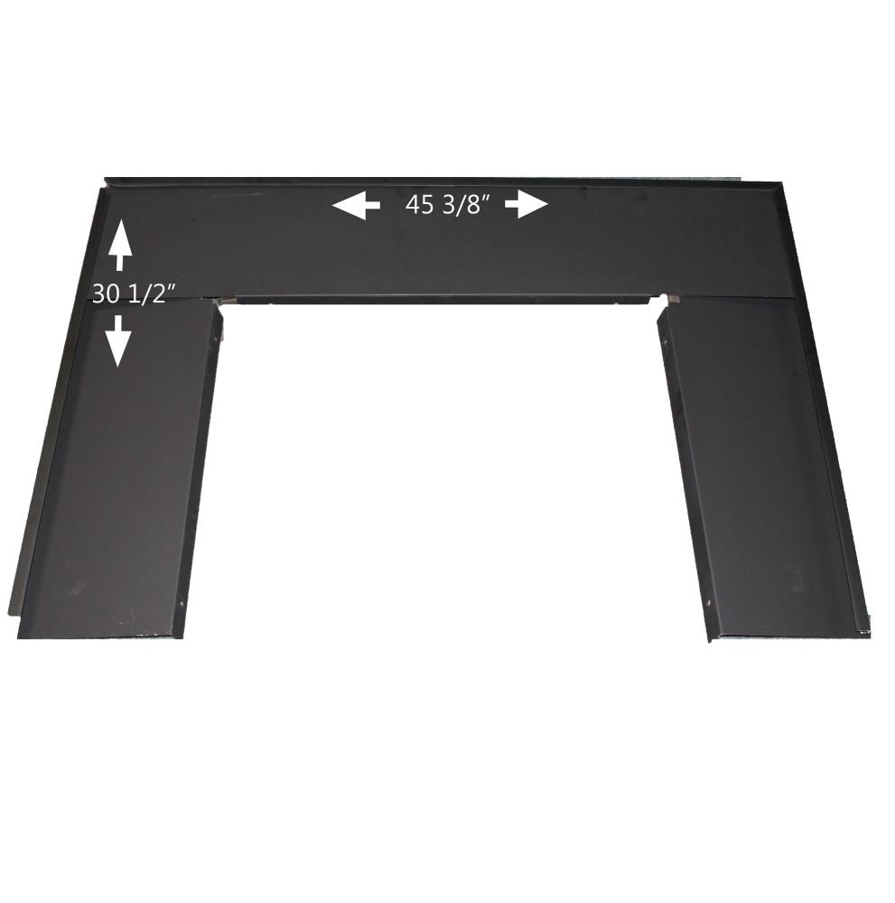 Buck Stove Black Wood Stove Faceplate Kit - Model 384 Oversized Trim Kit - Handcrafted, Durable, Stylish - Wood & Pellet Stove Accessories PA FP38412-BLK