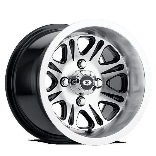 12x8 Vision 547 Spirit Black Machined UTV Wheel 4x156 (-10.2mm)