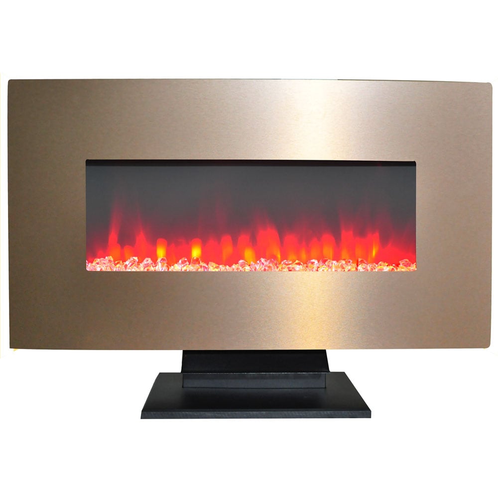 Cambridge 36-in W Bronze Fan-forced Electric Fireplace CAM36WMEF-1BR