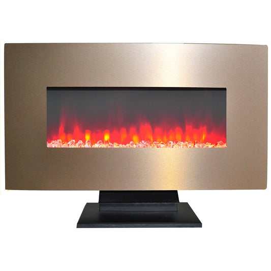 Cambridge 36-in W Bronze Fan-forced Electric Fireplace CAM36WMEF-1BR