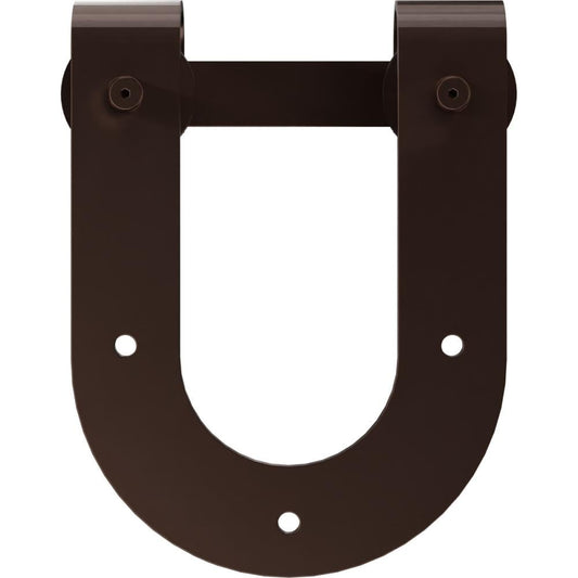 Goldberg Brothers Rustic Brown Indoor Horseshoe Single Double Barn door hanger