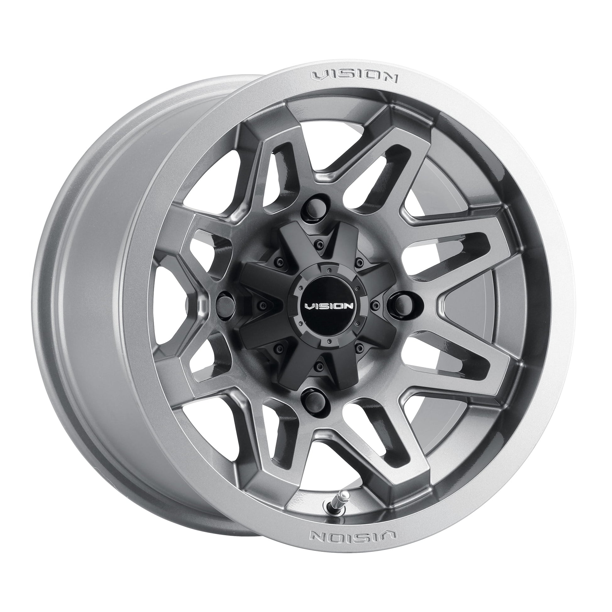 14x8 Vision 416 Se7en Gunmetal UTV Wheel 4x156 (-10.2mm)