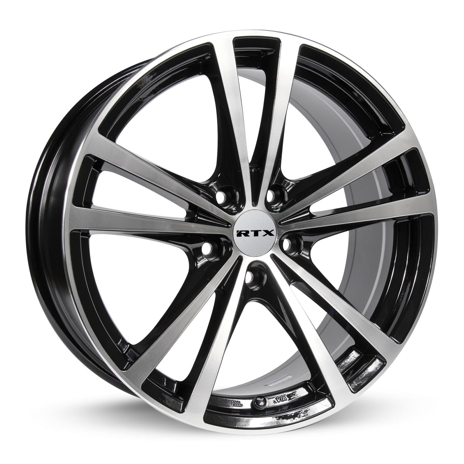 15 Inch Black Alloy Wheel Rim for Hyundai Elantra, RTX 81223 15x6.5 5x114.3 5Lug