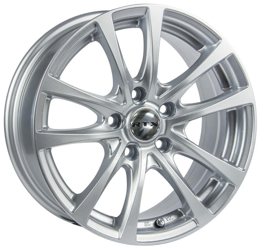 15 Inch Silver Alloy Wheel Rim for Honda Civic del Sol, RTX 81158 15x6.5 4x100 4
