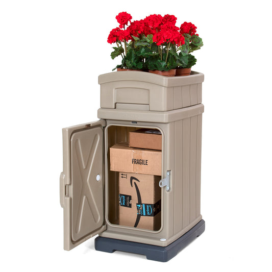 Simplay3 Ground Mount Brown Plastic Extra Large Mailbox 41805R-01