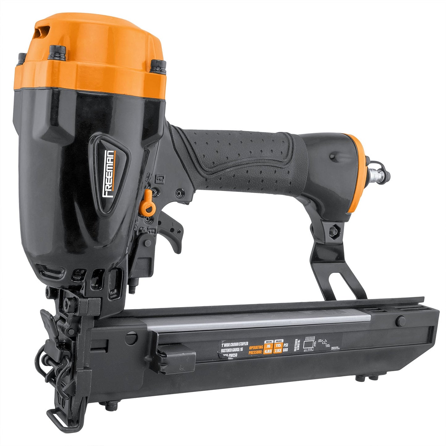 FREEMAN 16-Gauge 1-in Wide Crown Construction Pneumatic Stapler PWC50