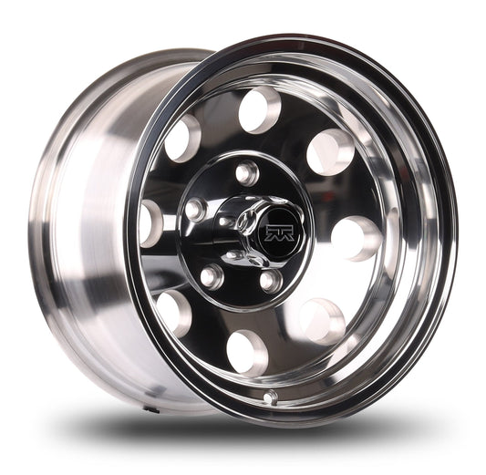 15x8 Mudder Trucker MT614 Diesel Polished 5x127 5x5 ET-19 wheel rim