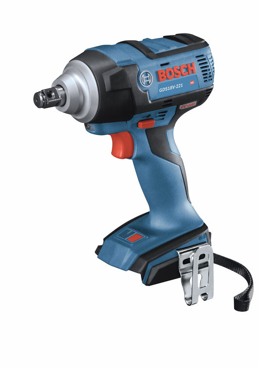 Bosch 4-Amp 18-volt Variable Speed Brushless 1/2-in square Drive Cordless Impact Wrench (Bare Tool) GDS18V-221N