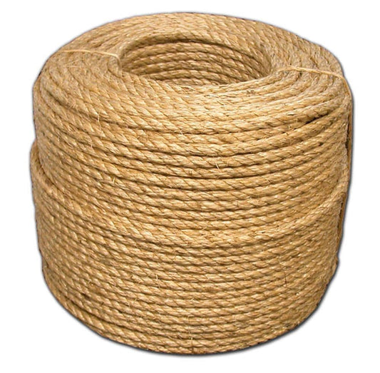 T.W. Evans Cordage 0.25-in x 1200-ft Twisted Manila Rope (By-the-Roll) 24-001