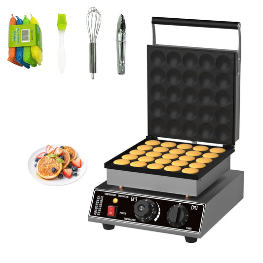 25 PCSPancakes Maker Machine,110V MiniPancake Maker, 1750W CommercialNonstickMaker Machine for HomeRestaurants