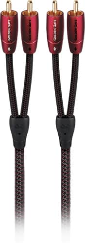 AudioQuest - Golden Gate 6.6' Analog RCA Cable - Red