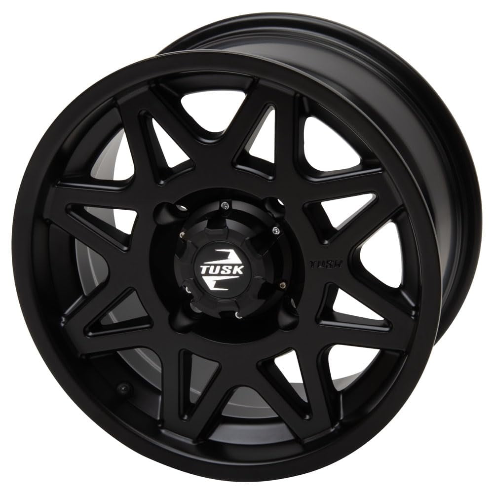 4/110 Tusk Tintic Wheel 14x7 5.0 + 2.0 Matte Black For Honda Pioneer 700-4 Forest 2023-2025