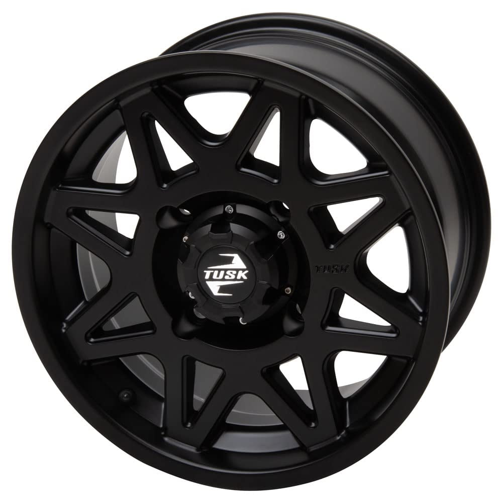 4/115 Tusk Tintic Wheel 14x7 5.0 + 2.0 Matte Black For ARCTIC CAT 700 Diesel 4x4 Automatic 2007-2008