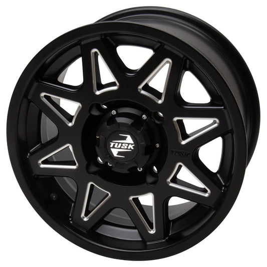 4/137 Tusk Tintic Wheel 14x7 4.0 + 3.0 Milled/Black For Kawasaki PRAIRIE 700 4x4 2004-2006