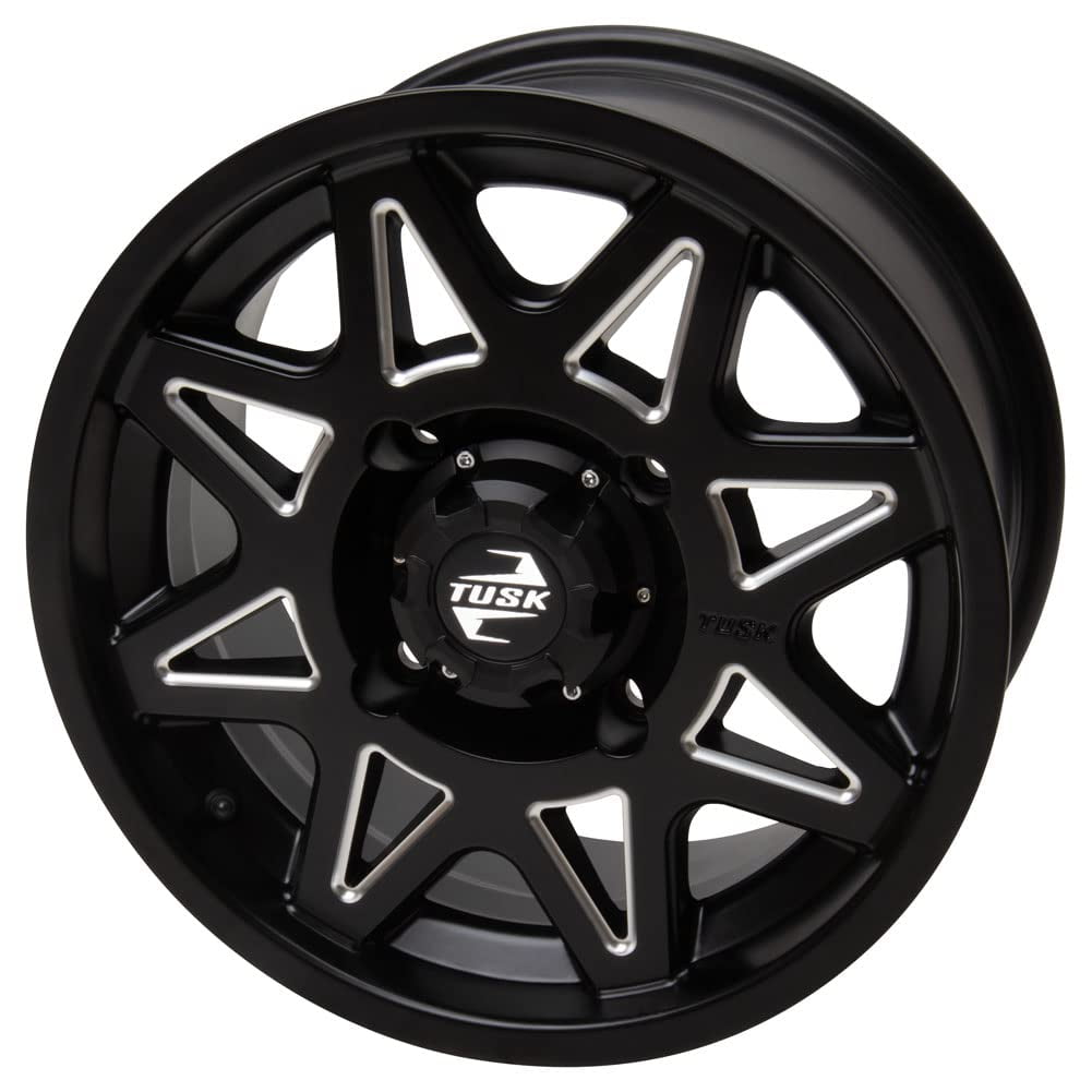 4/156 Tusk Tintic Wheel 14x7 4.0 + 3.0 Milled/Black For Polaris RZR 900 Trail Premium 2021-2023