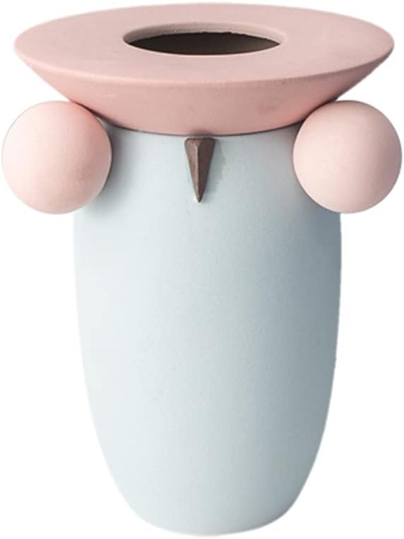 Vase Vase Decoration Living Room Flower Arrangement Ceramic Flower Appliance Simple Modern Dining Table Center Fresh Flower Dried Vase Decoration Flower Vase (Size : B)