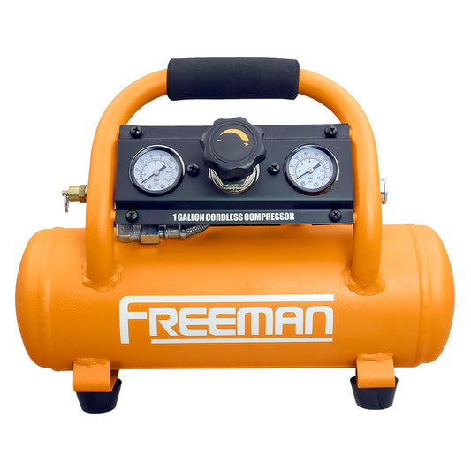 FREEMAN 1-Gallon Portable Electric Cordless 120 PSI Pancake Air Compressor PE20V1GCK