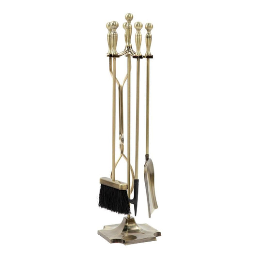 Minuteman International 5-Piece Iron Fireplace Tool Set ABR-15
